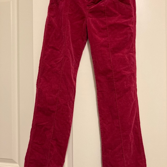 Daughters of the Liberation raspberry velvet pants - Picture 3 of 3